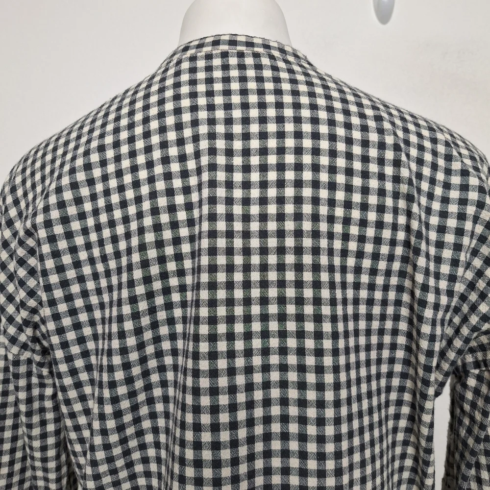 ZARA Trafaluc Gingham Coquette Cottagecore Bohemian Embroidered Babydoll Top M